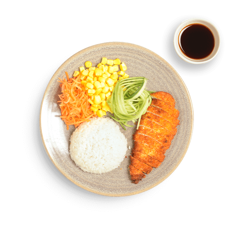 chicken katsu with amai sauce