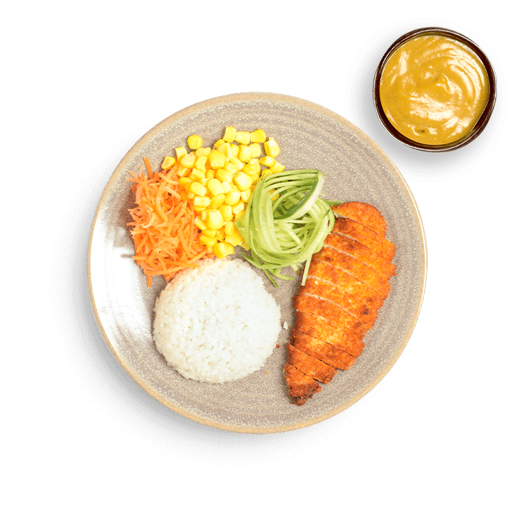 chicken katsu with katsu curry sauce