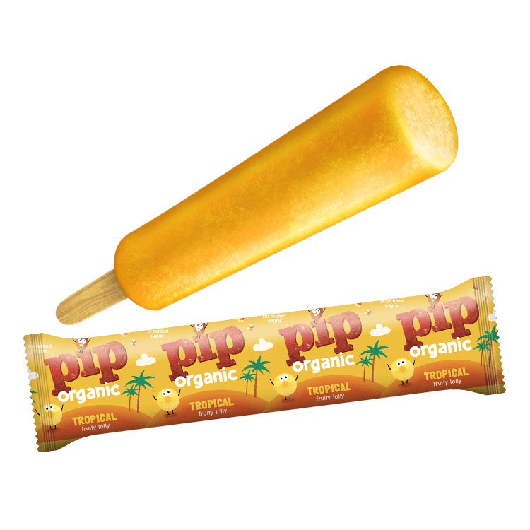 tropical fruit ice lolly